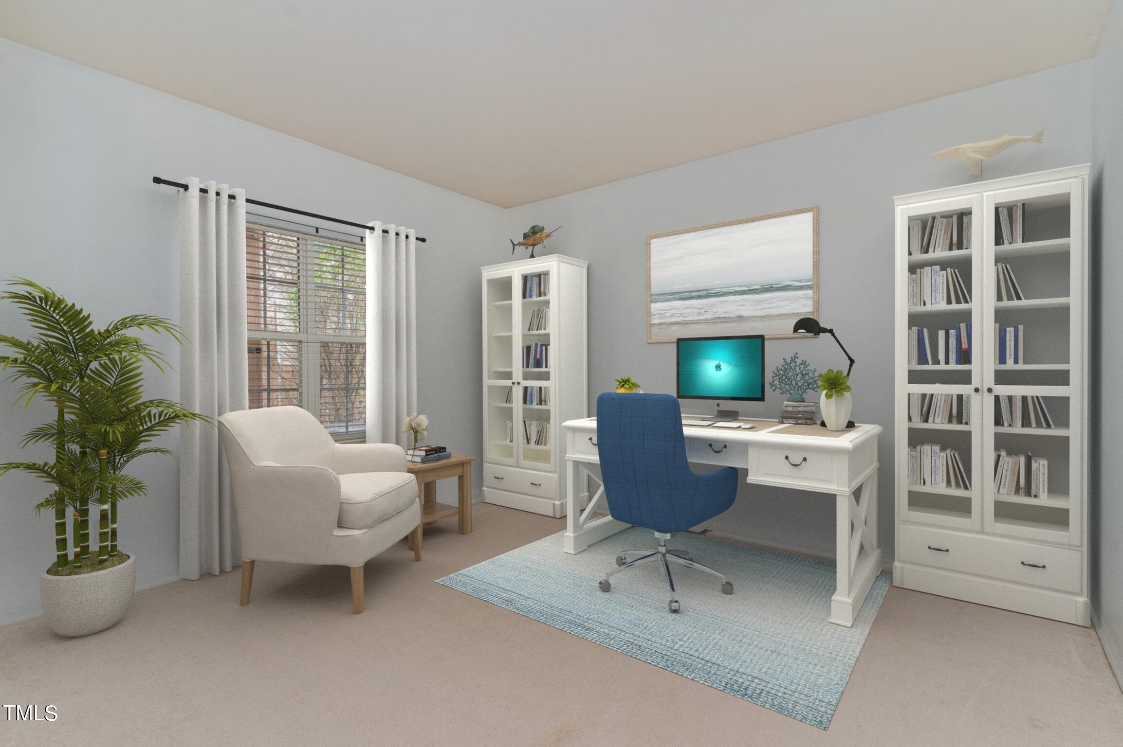 7247 Corvette Court Raleigh, NC 27613 - Photo 23 of 34 Office/bonus room with virtual staging