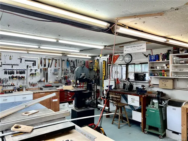 a view of a kitchen with appliances