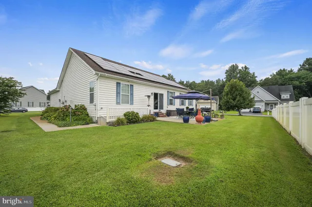 a house view with a garden space