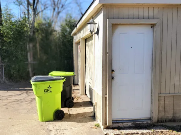 a view of a entryway door of the house