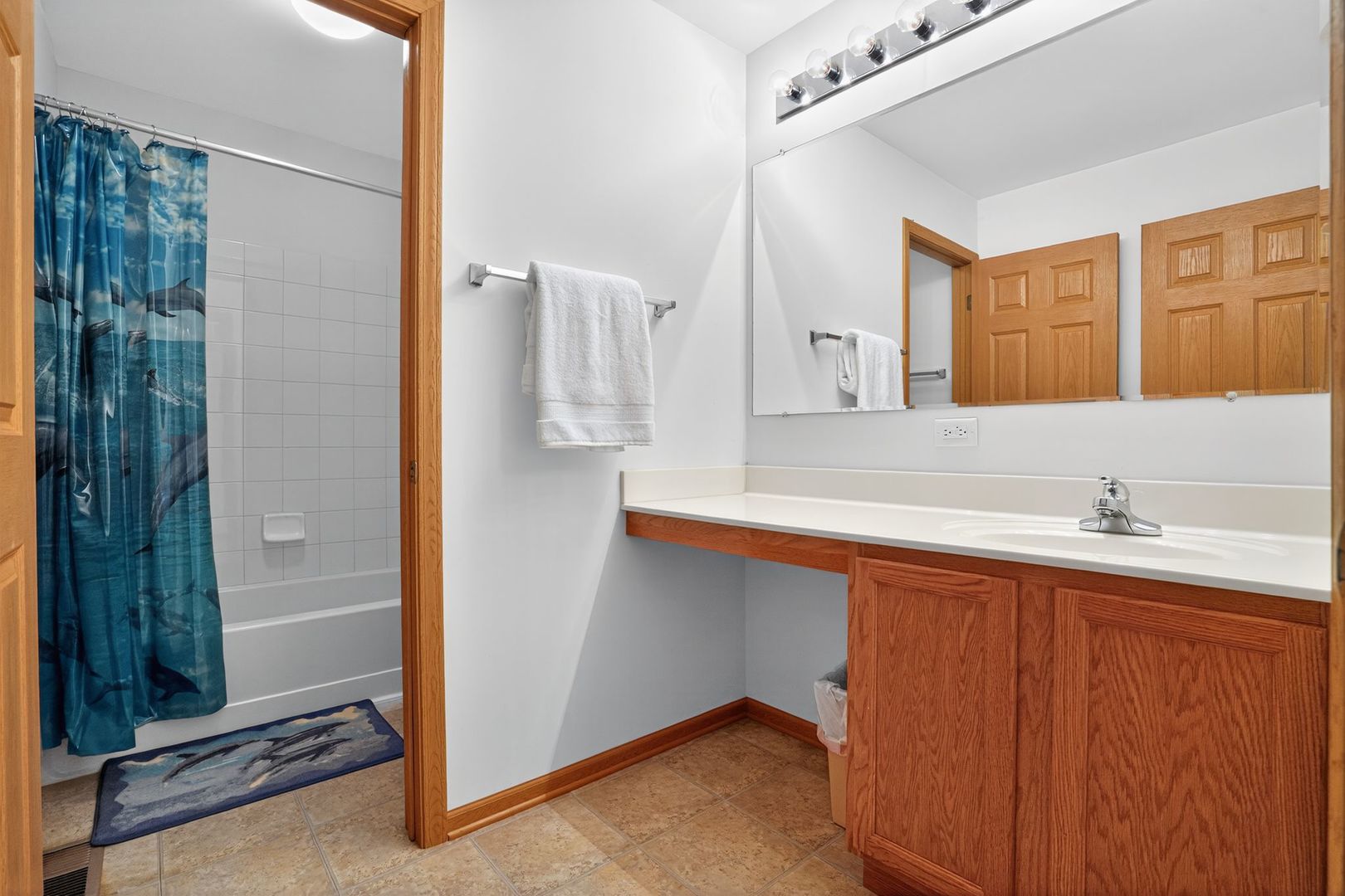 2722 Moraine Valley Road Wauconda, IL 60084 - Photo 36 of 42 a bathroom with a sink and a mirror