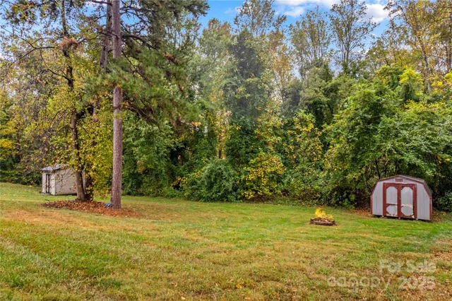 a view of a back yard