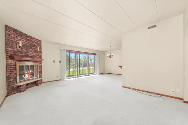 a view of a room with an empty room