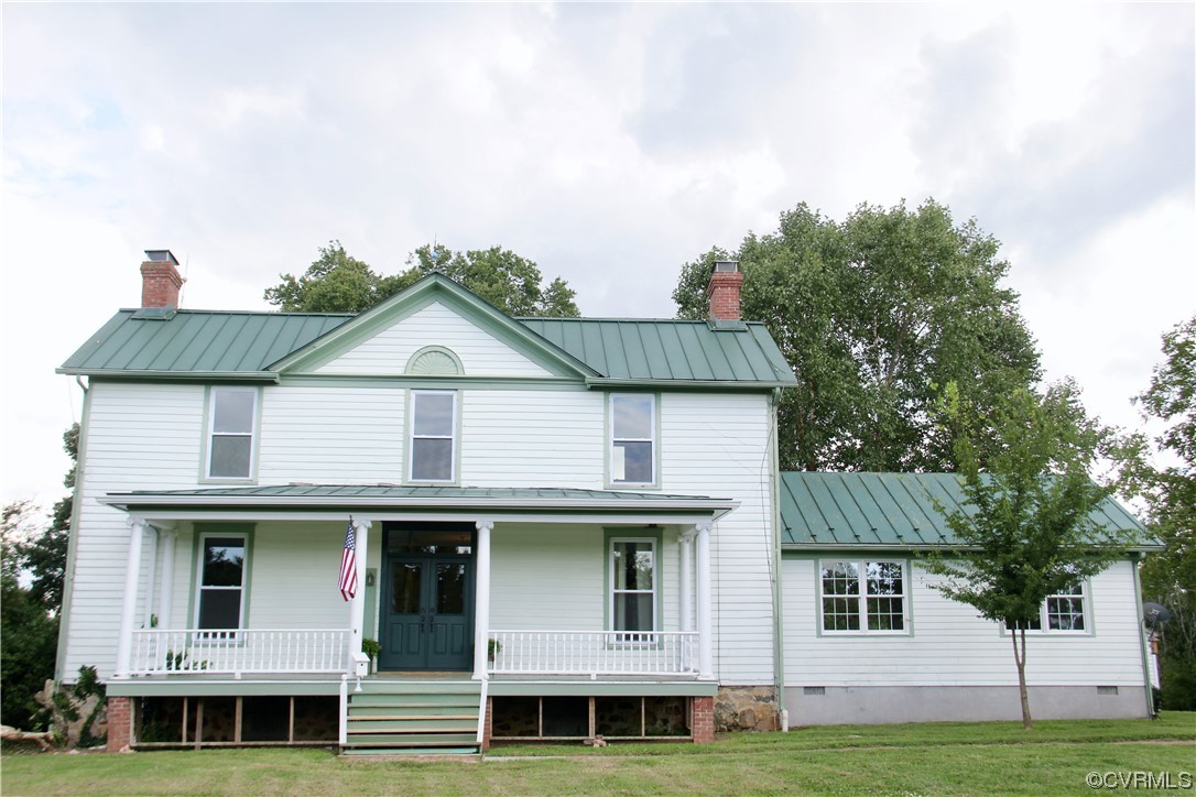 132 Carter Road Cumberland, VA 23040 - Photo 2 of 45 front view of a house with a yard