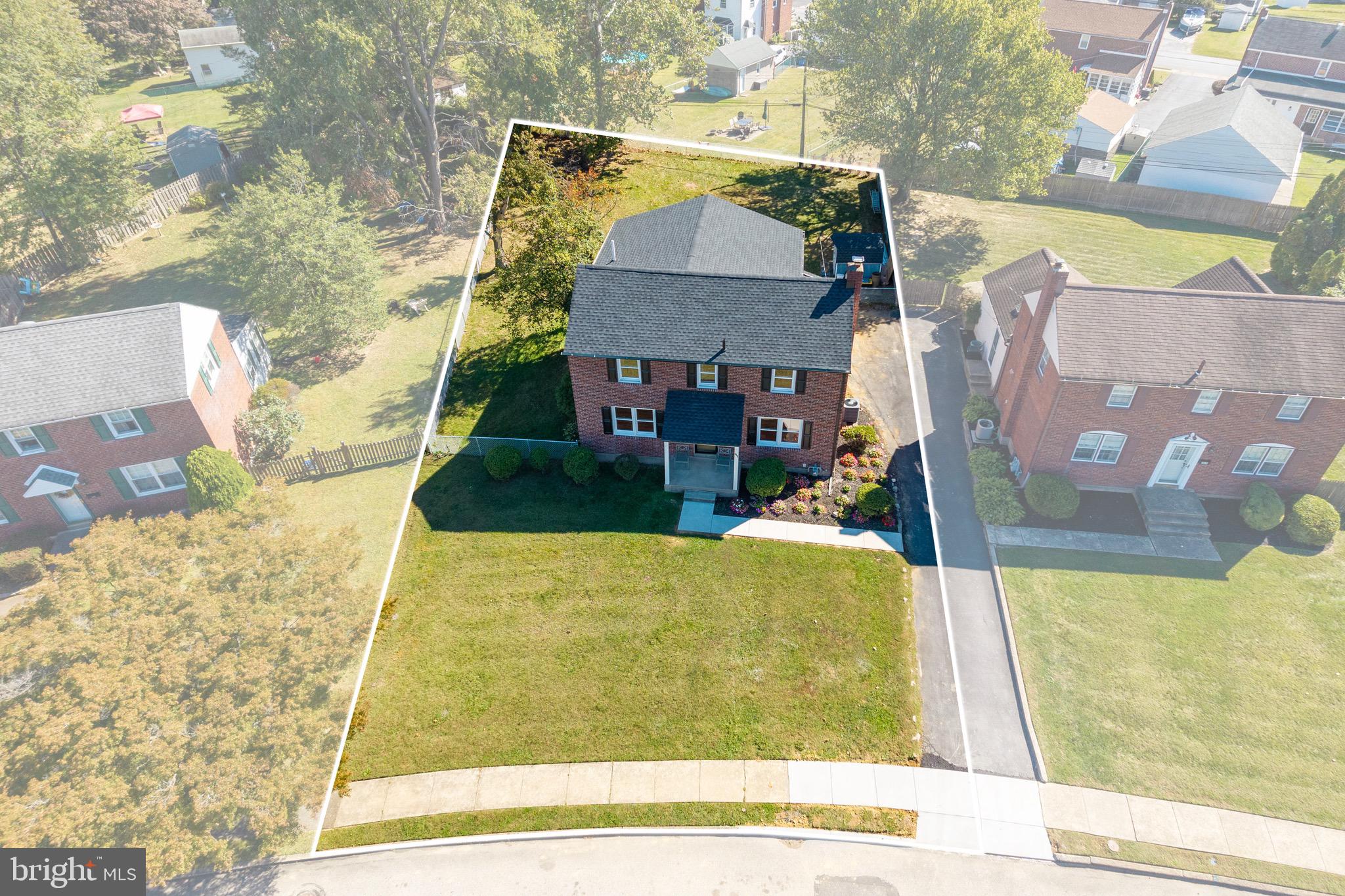 428 Adair Road Holmes, PA 19043 - Photo 6 of 59 Drone Plot View