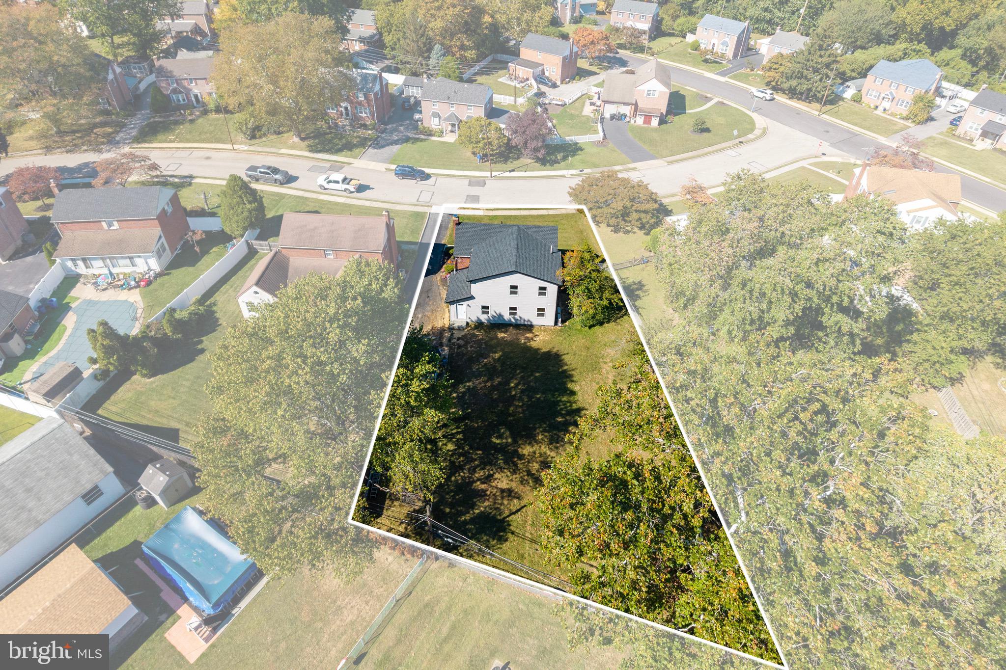 428 Adair Road Holmes, PA 19043 - Photo 8 of 59 a view of swimming pool with a yard