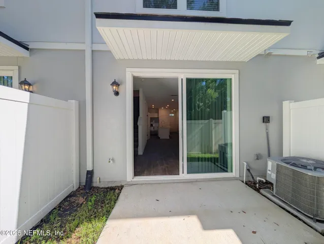 a backyard of a house