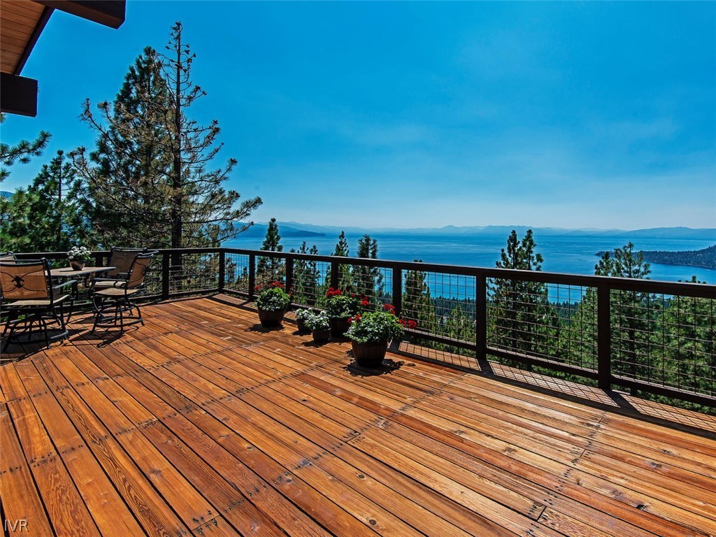 816 Toni Court Incline Village, NV 89451 - Photo 11 of 22 a view of a terrace with wooden floor and outdoor seating