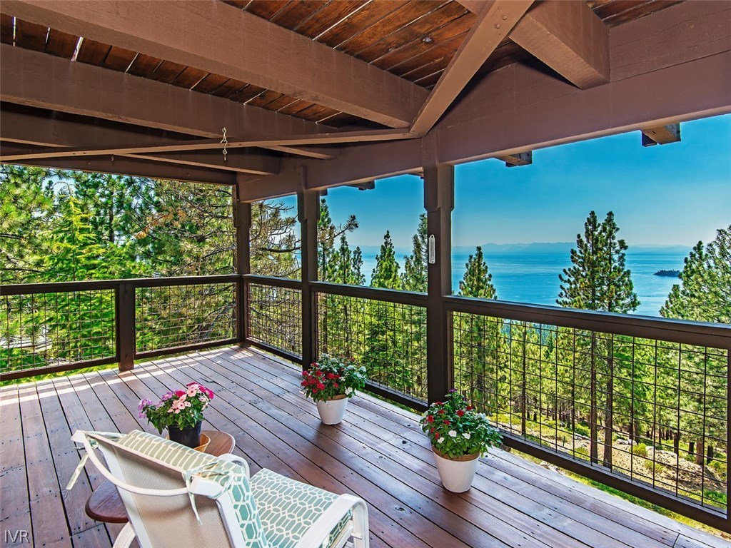 816 Toni Court Incline Village, NV 89451 - Photo 14 of 22 a view of a balcony with wooden floor