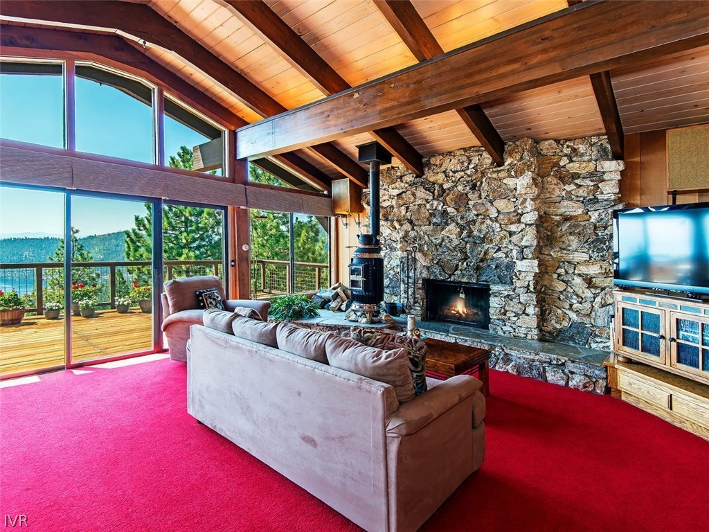816 Toni Court Incline Village, NV 89451 - Photo 6 of 22 a living room with furniture and a fireplace