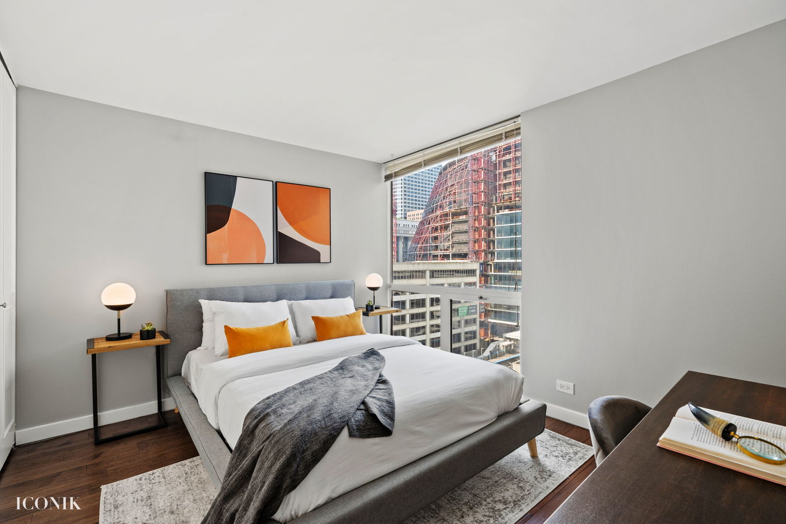 200 North Dearborn Street, Unit 1007 Chicago, IL 60601 - Photo 9 of 18 a bedroom with a bed and window