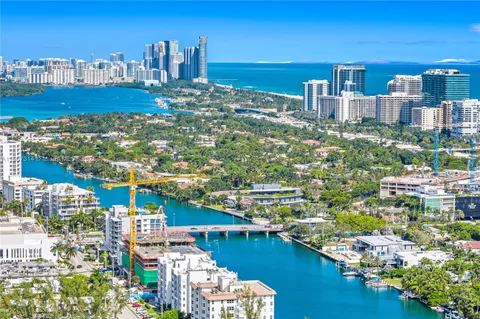 a view of a city with tall buildings