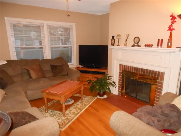22 Marchioness Road Springfield, MA 01129 - Photo 6 of 27 a living room with furniture a flat screen tv and a fireplace