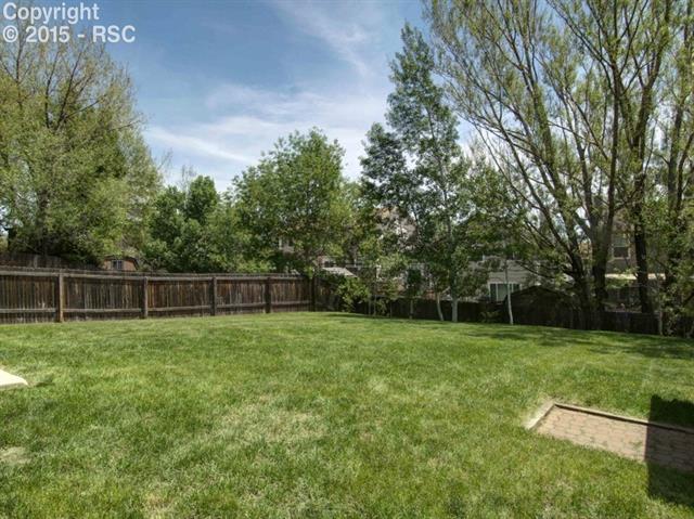 7831 Swiftrun Road Colorado Springs, CO 80920 - Photo 6 of 35 Mature trees rim the backyard