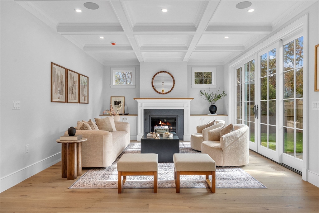 51 Boulder Brook Road Wellesley, MA 02481 - Photo 8 of 39 a living room with furniture and a fireplace