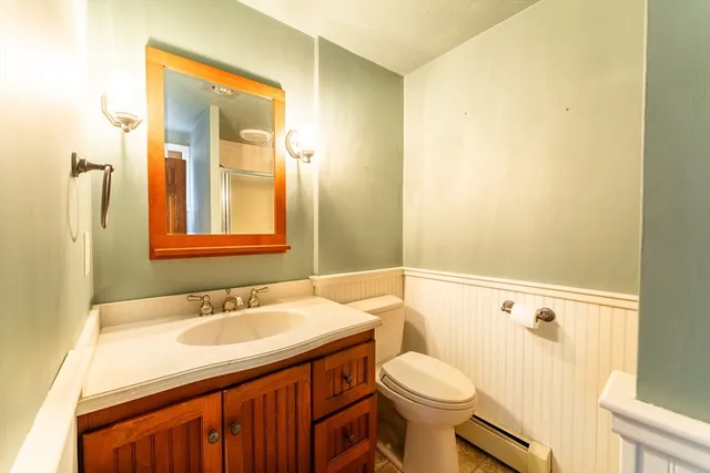 a bathroom with a sink and a toilet