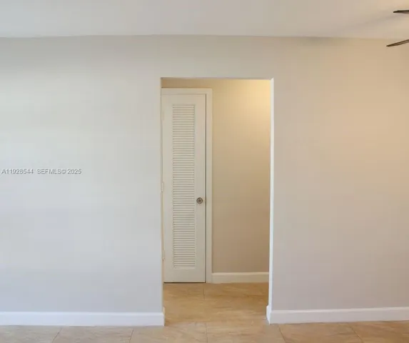 a view of an empty room