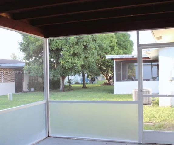 a view of a room with window