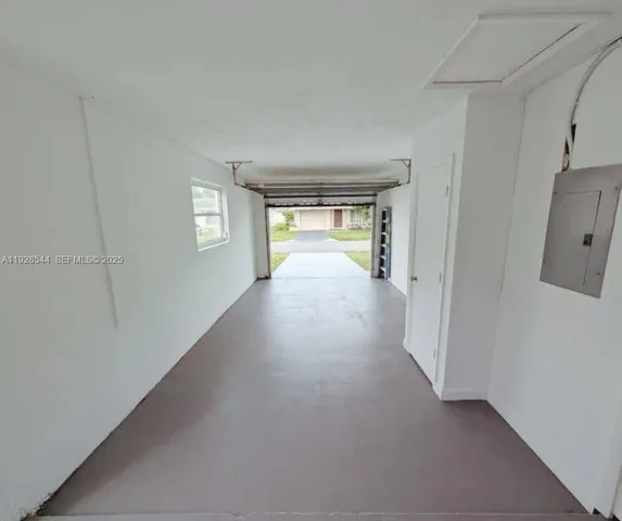 a view of a car garage