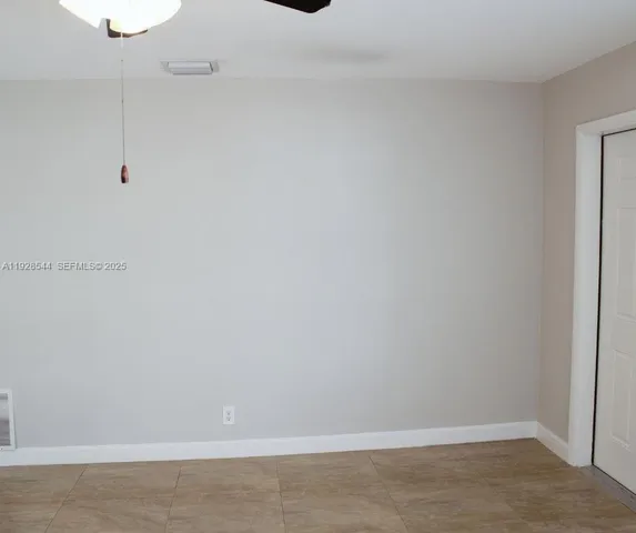 a view of an empty room