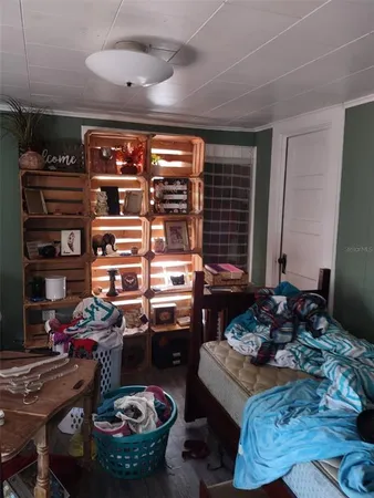 a room with furniture and a fireplace