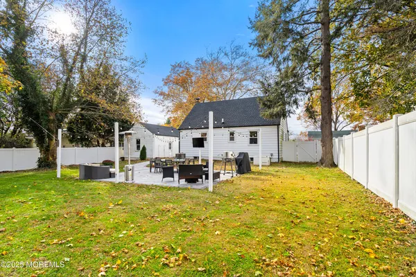 a view of a house with a patio