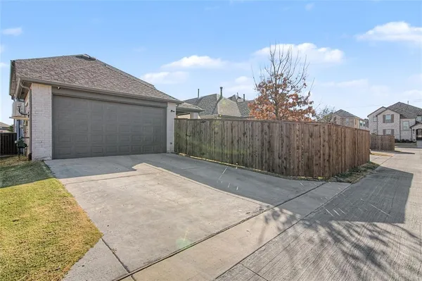 a backyard of a house
