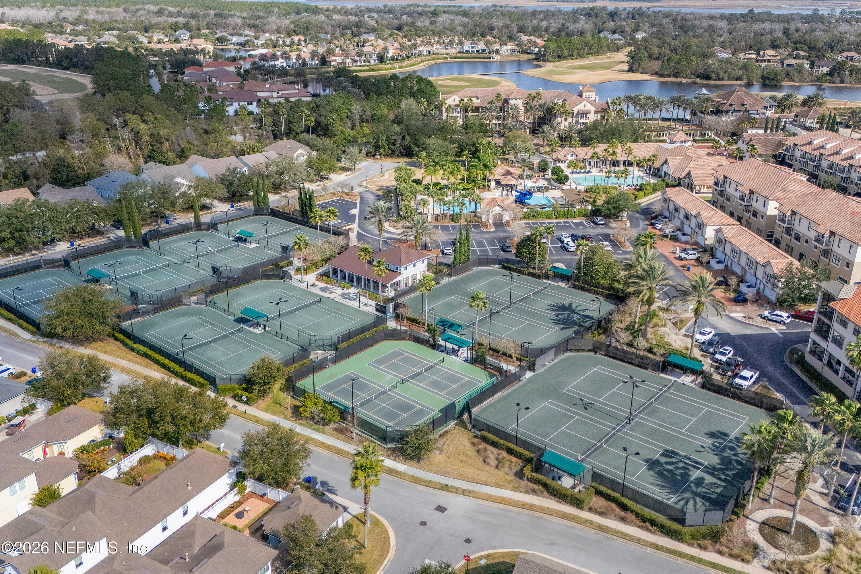 508 Sebastian Square St. Augustine, FL 32095 - Photo 70 of 76 an aerial view of a city with lots of residential buildings