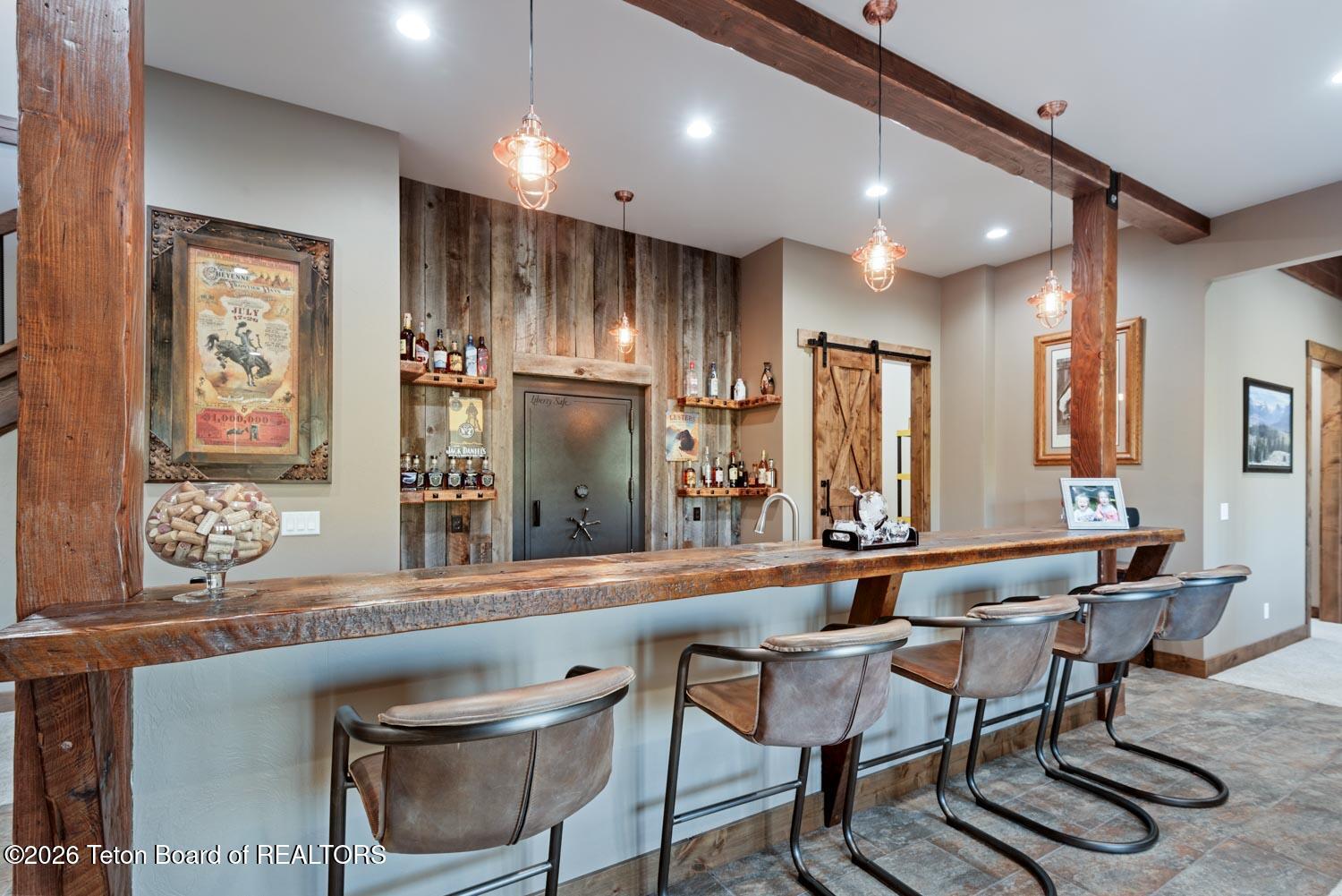 29 White Point Road Cora, WY 82925 - Photo 58 of 102 Basement bar