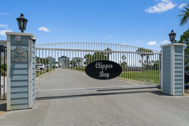 a view of a swimming pool and an outdoor space