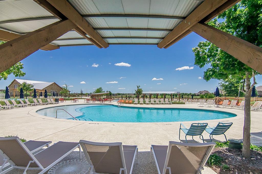 817 Isabel Street Celina, TX 75009 - Photo 35 of 39 a view of swimming pool with outdoor seating and plants