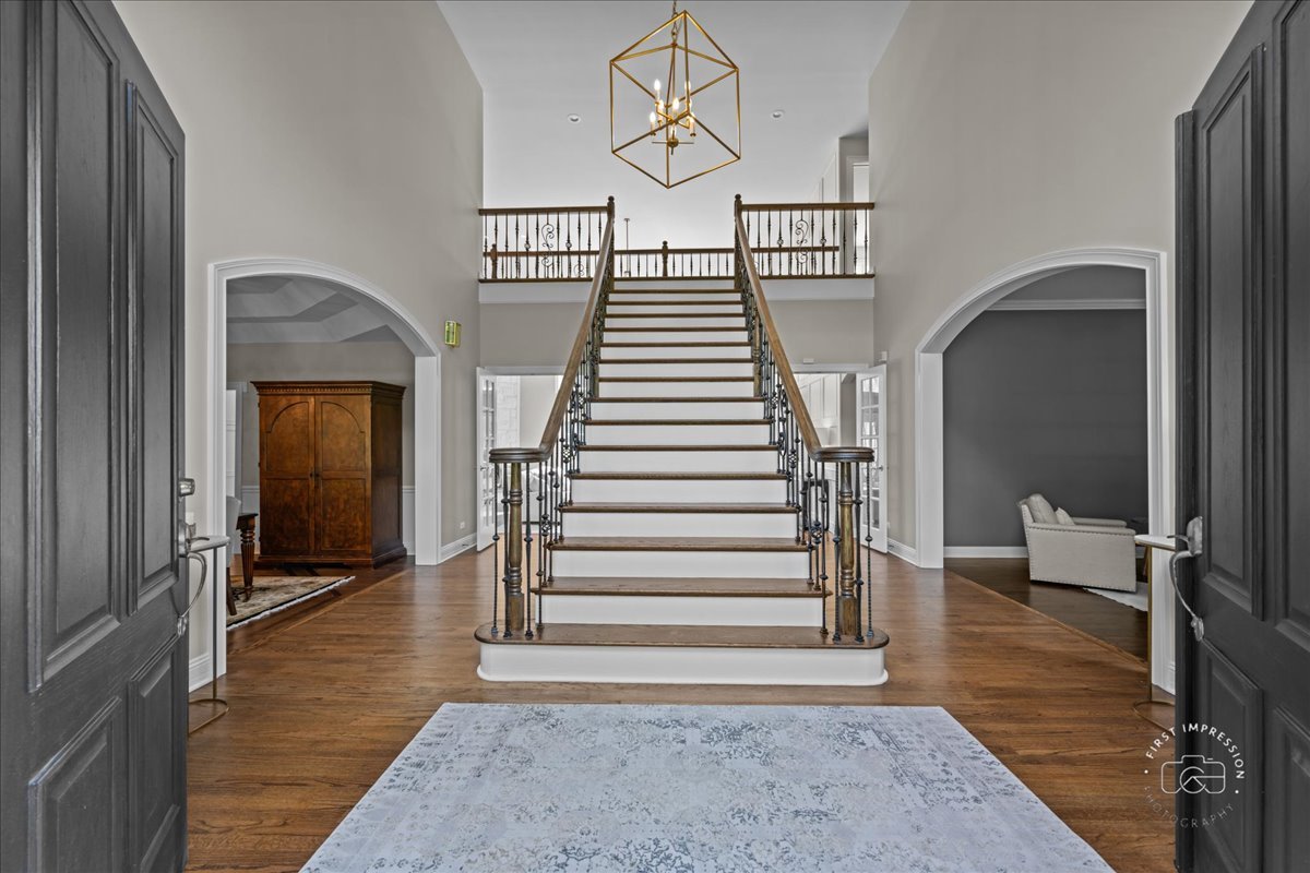 4N749 Old Farm Road St. Charles, IL 60175 - Photo 16 of 46 a view of entryway and hall with wooden floor