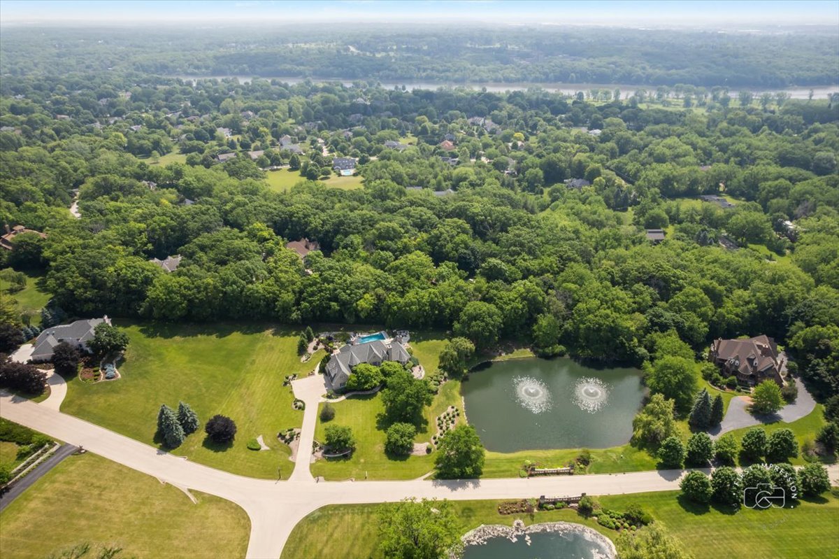 4N749 Old Farm Road St. Charles, IL 60175 - Photo 45 of 46 an aerial view of a house with a yard