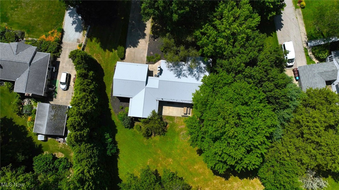 351 North Messner Road Akron, OH 44319 - Photo 7 of 44 *ABOVE VIEW SHOWING THE AMAZING NEW METAL ROOF ON HOME AND GARAGE! ~