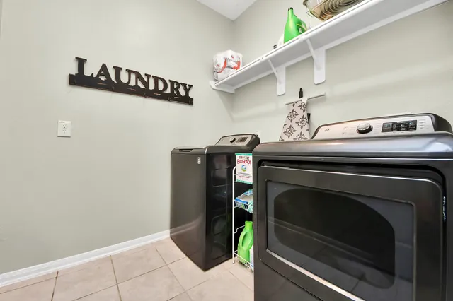 a close view of utility room