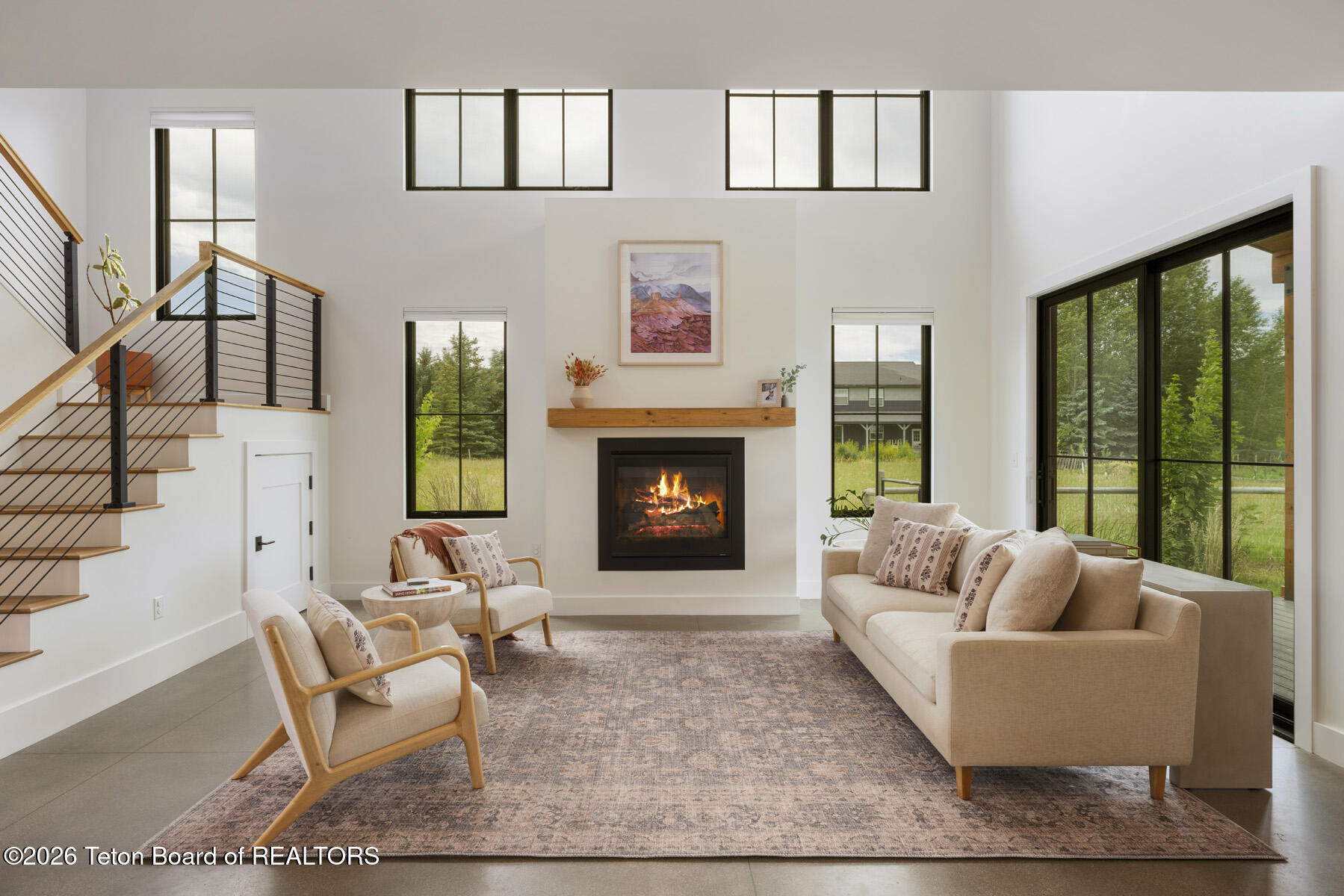 9194 Megan Street Victor, ID 83455 - Photo 6 of 24 6 Living Room Centered by Fireplace