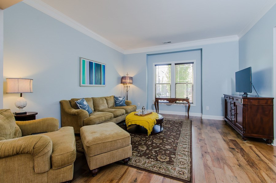 1407 Van Page Boulevard Raleigh, NC 27607 - Photo 5 of 25 Enjoy natural light and facing the main boulevard in Inside Wade along with a community park and swings. Living Room