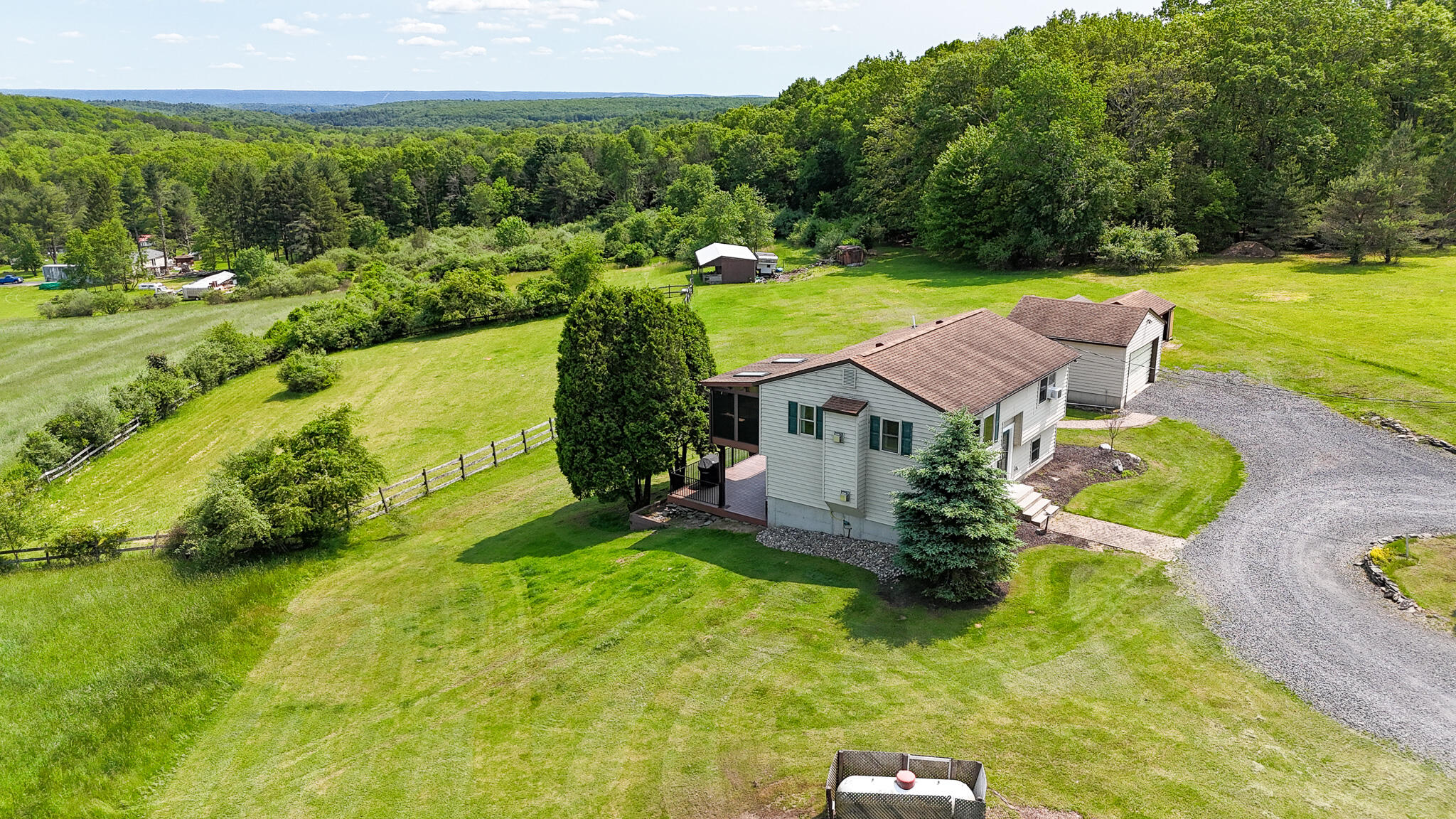924 Hell Hollow Road Kunkletown, PA 18058 - Photo 15 of 60 Aerial Side View