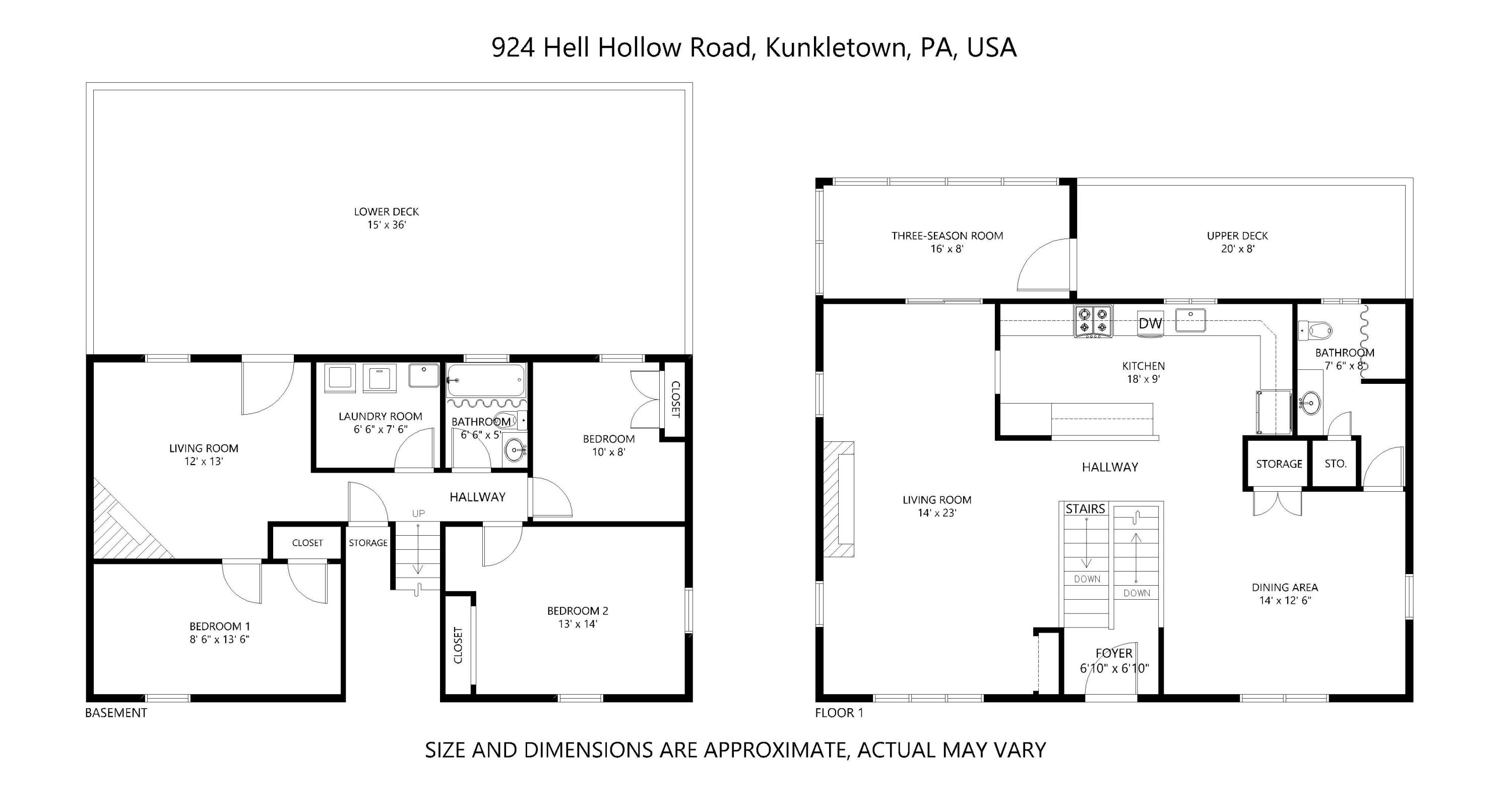 924 Hell Hollow Road Kunkletown, PA 18058 - Photo 60 of 60 Floor Plan