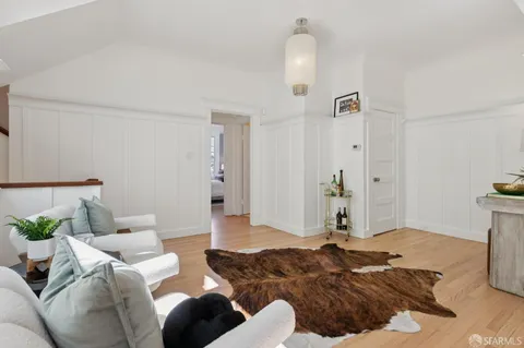 a front view of a building with parking space