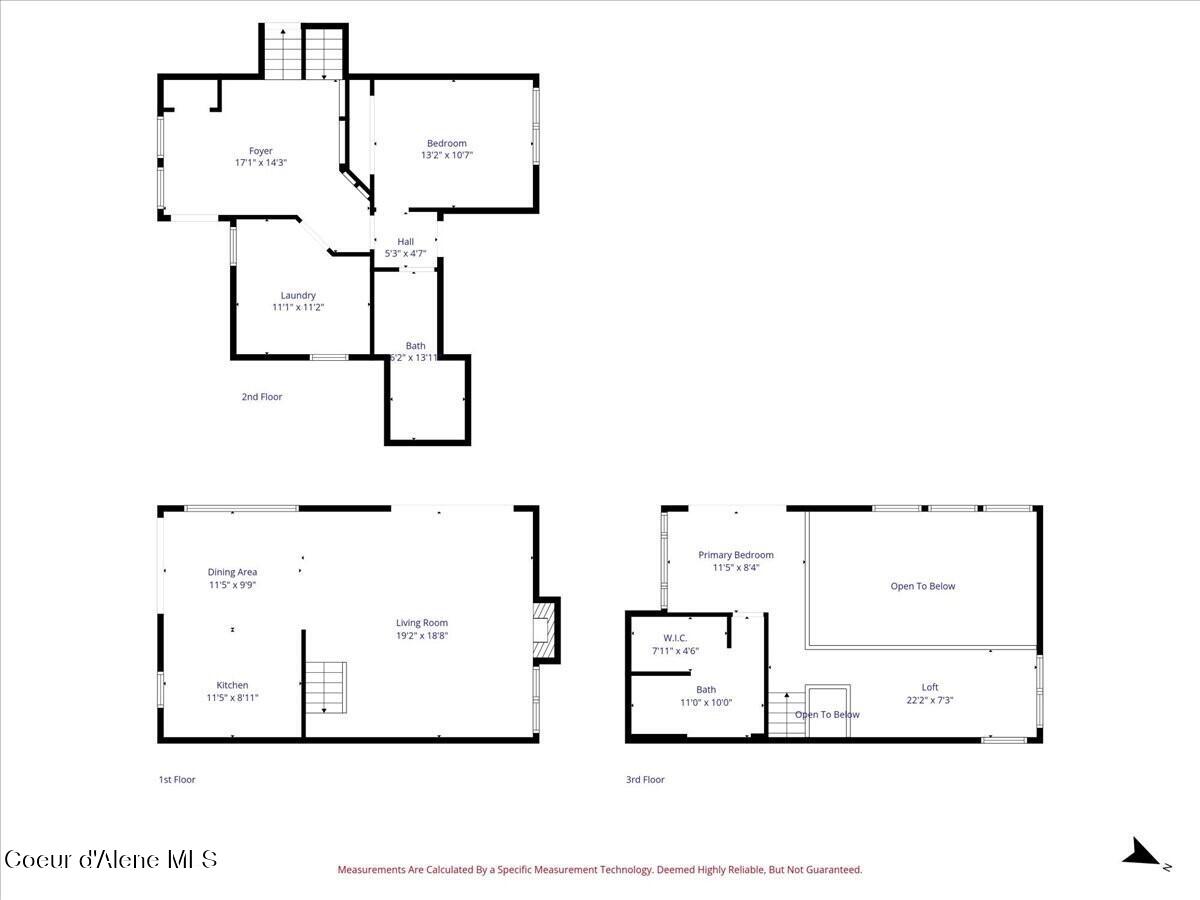 2395 South Silver Beach Road Coeur D'Alene, ID 83814 - Photo 45 of 46 Main House Floor Plan