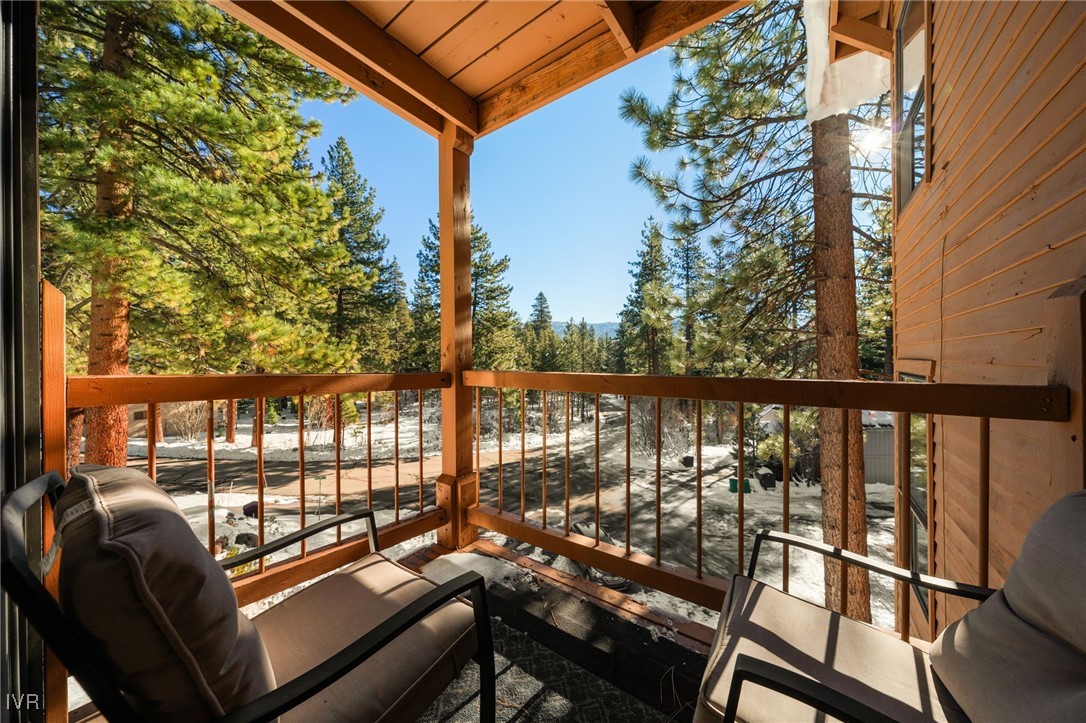 699 Hogan Court, Unit 2 Incline Village, NV 89451 - Photo 11 of 39 a view of a balcony with wooden floor