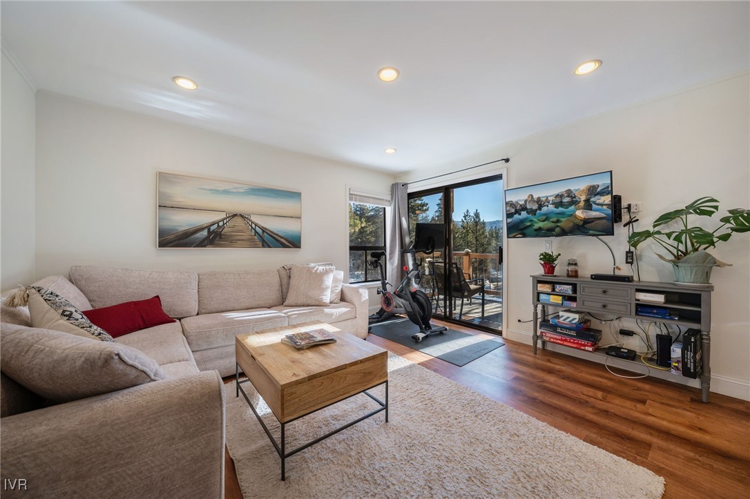699 Hogan Court, Unit 2 Incline Village, NV 89451 - Photo 6 of 39 a living room with furniture and a flat screen tv