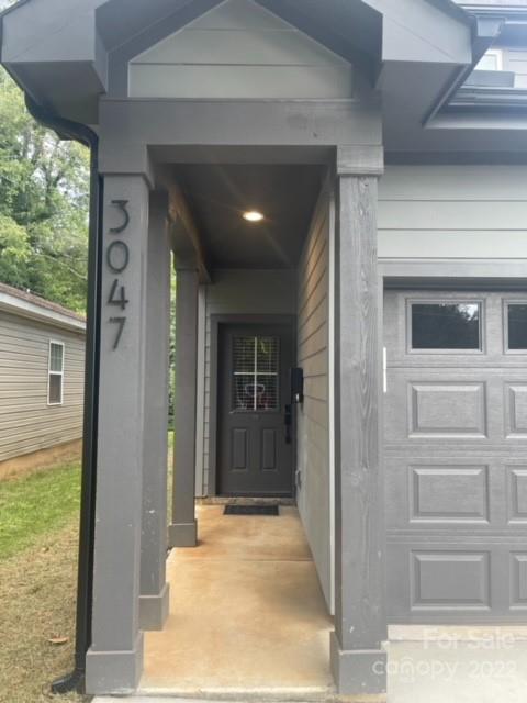 a view of a door of the house