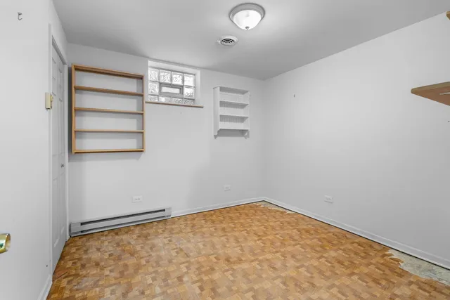 wooden floor in a room