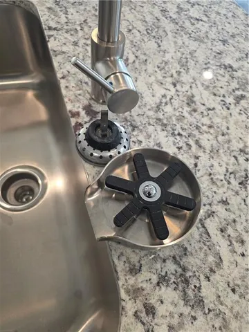 a close view of sink