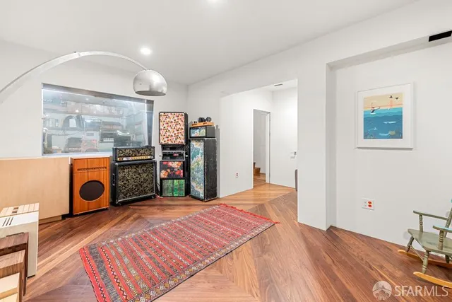 a view of a room with storage and utility