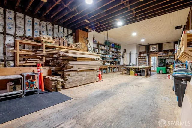 a view of storage and utility room