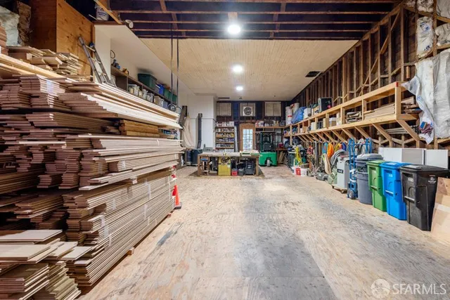 a view of storage and utility room