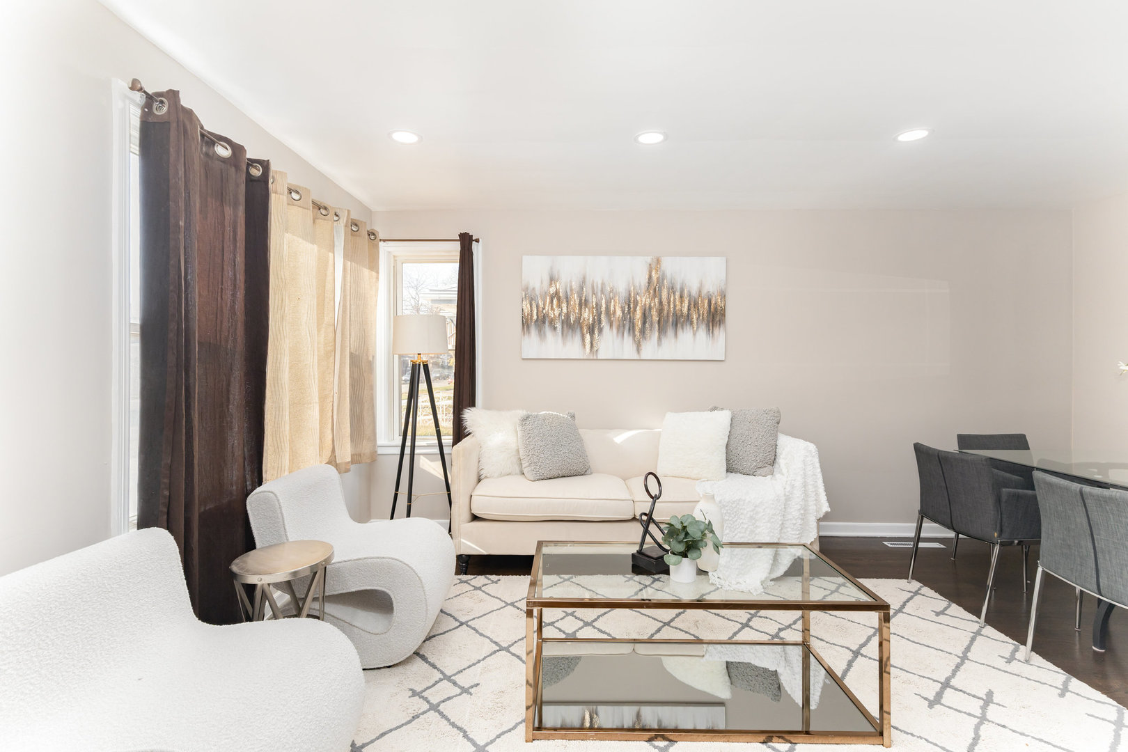 4852 West Hirsch Street Chicago, IL 60651 - Photo 27 of 38 a living room with furniture and a large window